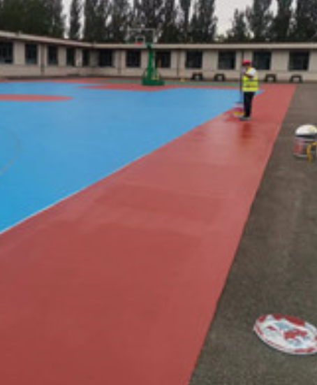 浑江旧篮球场地面改造翻新整改   